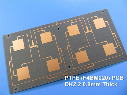 Material de alta frecuencia basado en PCB F4B PTFE 0.17mm 0.25mm 0.5mm 0.8mm 1.0mm