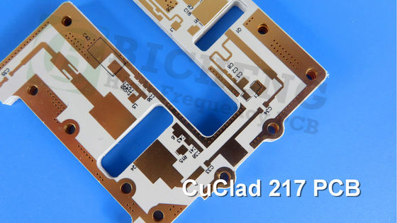 10 mil CuClad 217 PCB de 2 capas de 0,3 mm de plata de inmersión