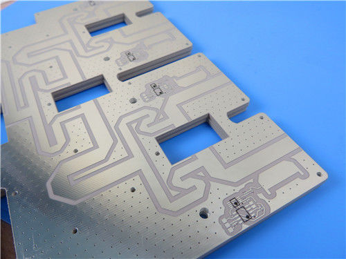 2 capas de PCB RF-30 en Rogers 40 mil laminados con láminas de inmersión de seda negra