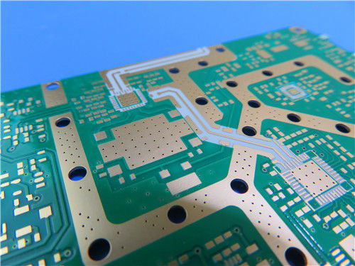 PCB de doble cara en RO4350B 6.6mil material con inmersión de oro