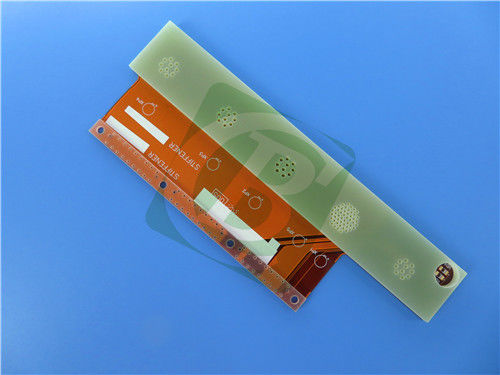 2 capas de PCB flexible de 0,22 mm con FR-4 y estirador de cobre 2OZ