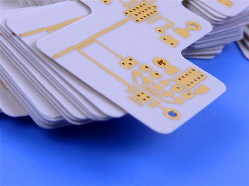 PCB Rogers 4003C de 8mil de doble capa con serigrafía negra
