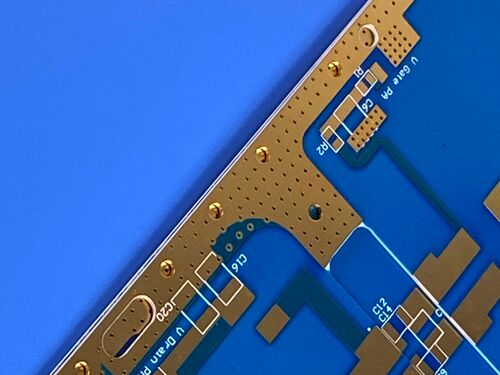 PCB de 2 capas CuClad 217 Rogers laminado de 20 mil con oro de inmersión