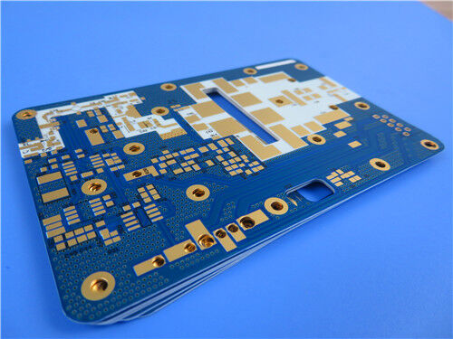 Placa de circuito impreso RO4730G3 de 2 capas, 20 mil de grosor, máscara de soldadura azul, serigrafía blanca