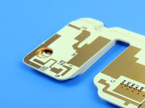 PCB RO3010 de doble cara sobre laminado de 10 mil con oro de inmersión