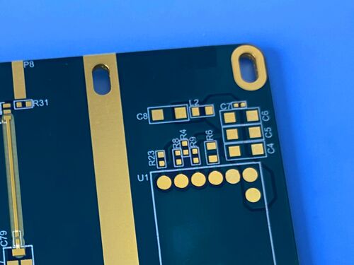 FR408HR PCB de 6 capas de 1,6 mm de espesor azul máscara de soldadura inmersión oro