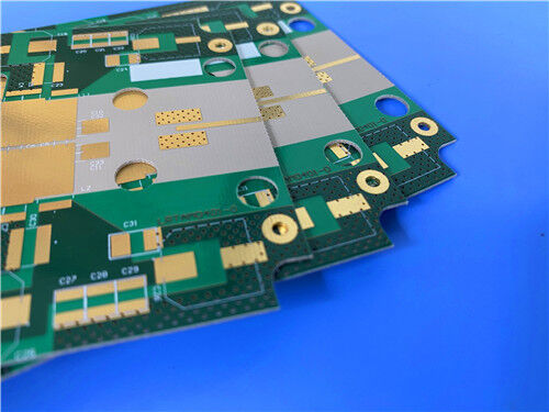 2L TRF-45 PCB 32mil Material Máscara de soldadura verde Oro de inmersión