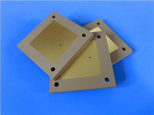2 capas de 2,54 mm de espesor Rogers TMM3 EPIG PCB de microondas de RF de acabado