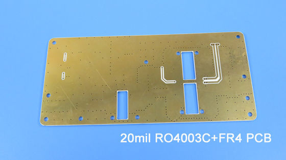 4 Layer Hybrid PCB Board Bulit On Rogers 20mil RO4003C and FR-4