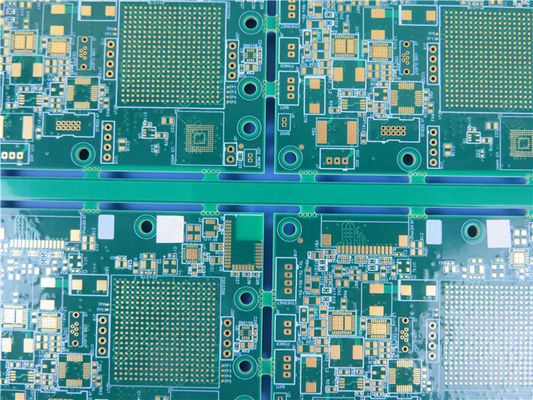Placa de circuito de alta densidad del PWB de la interconexión (HDI) empleada 14-Layer FR-4 Tg170℃ con oro de la inmersión