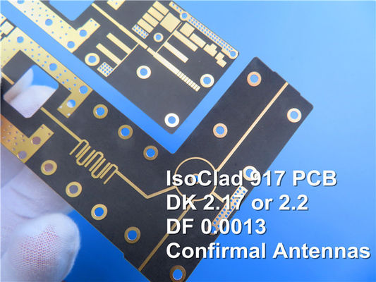 PCB de doble cara 31mil IsoClad 917 placa de circuito RF ENIG Superficie
