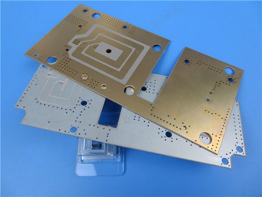 5mil RF-35A2 Immersión de PCB de doble cara Plata sin máscara de soldadura