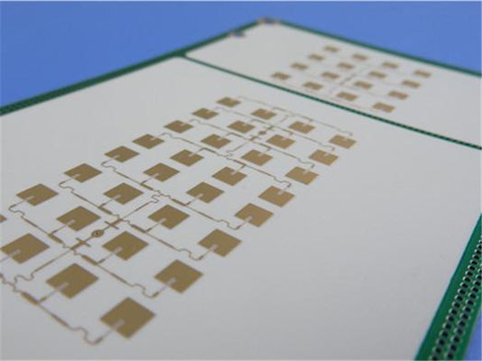 8mil RO4003C PCB de alto rendimiento de 2 capas inmersión oro negro pantalla de seda