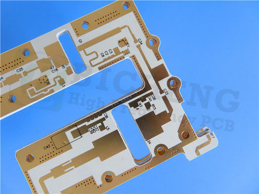 30 mil DiClad 527 PCB 2 capas de inmersión Plata Blanco de seda