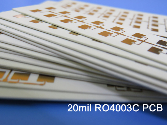20mil RO4003C PCB 2 Layer Immersion Gold High Frequency Circuits
