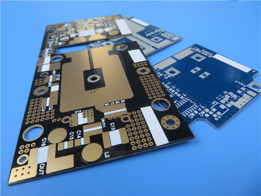 60mil RF-35 de radiofrecuencia PCB doble cara HASL pantalla de seda blanca