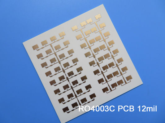 Roger RO4003C 12 mil Dos capas de PCB negro de serigrafía ENEPIG terminado