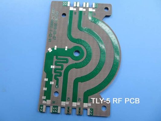 2 capas TLY-5 de immersión de estaño Pcb para el proyecto de alta frecuencia