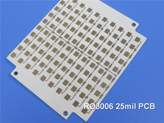 Rogers RO3006 PCB 25mmil 2 capas de inmersión de oro placas de circuito