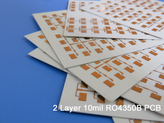 Rogers RO4350B PCB 6.6mil doble capa de inmersión placa de circuito plateado