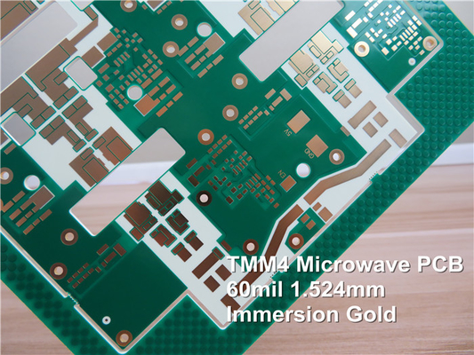 Rogers TMM4 Microwave Pcb With Immersion Gold For Satellite Communication
