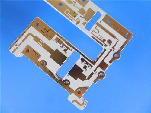 PCB de doble cara en el material TC350 60mil 2OZ con un grosor de 1,6 mm y acabado ENIG