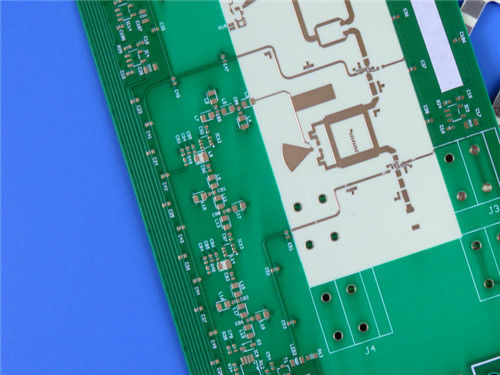 PCB híbrido de 4 capas en RO4350B de 10mil y material FR-4 de alta Tg