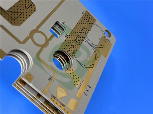 Placa de circuito de cobre de doble capa RF-10 laminado 10 mil 1 oz