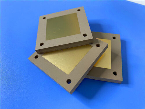 PCB TP1600 High-DK de 2 capas con acabado en oro puro de 0,9 mm de espesor