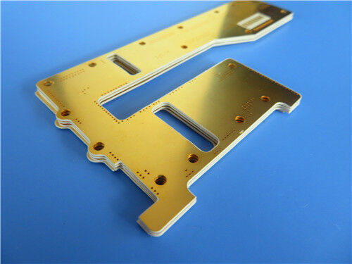 Placa de circuito impreso Rogers TMM13i de 2 capas, 0,6 mm de grosor, acabado en oro de inmersión