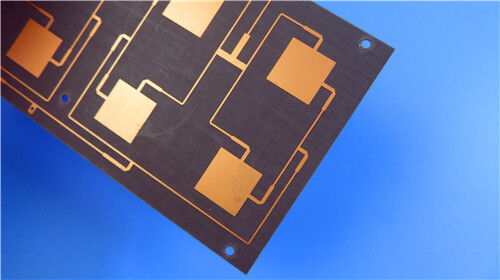 Placa de circuito impreso F4BME220 de 2 capas de 0,1 mm ultrafina con máscara de soldadura verde y oro de inmersión