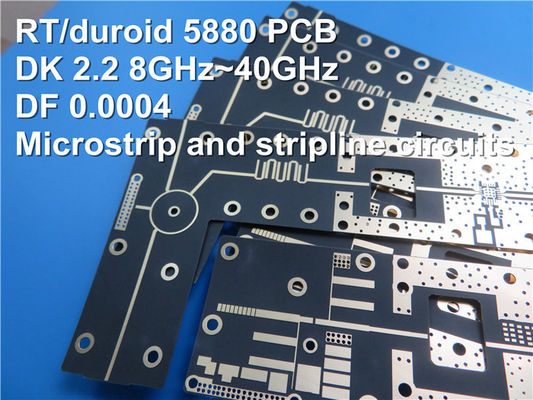 Rogers 5870 Multilayer UL Rogers PCB Panel de vidrio reforzado con microfibra PTFE