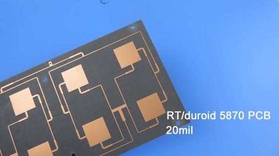 Rogers 5870 Multilayer UL Rogers PCB Panel de vidrio reforzado con microfibra PTFE