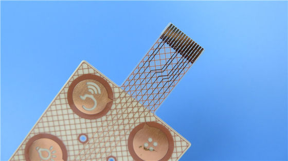 0.06mm PET Transparente Flexible PCB Inmersión Oro Superficie de acabado