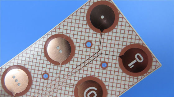 0.06mm PET Transparente Flexible PCB Inmersión Oro Superficie de acabado