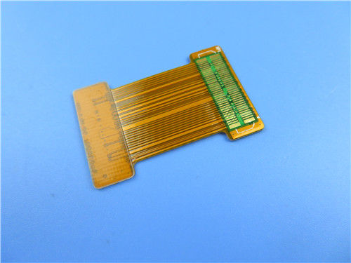 Circuito impreso flexible de la capa doble en el Polyimide con el oro plateado y el refuerzo FR-4 para la colección electrónica del peaje
