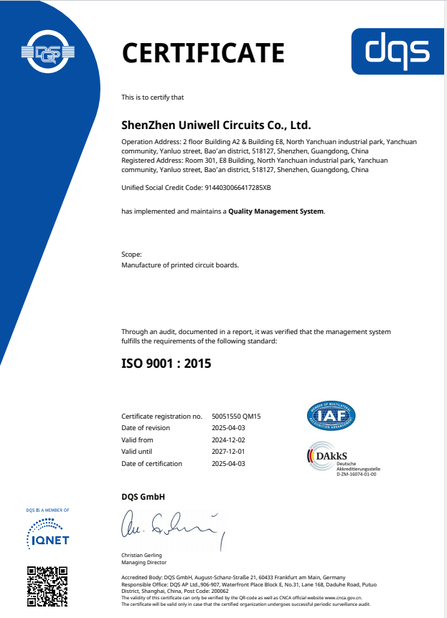 CHINA Bicheng Electronics Technology Co., Ltd certificaciones