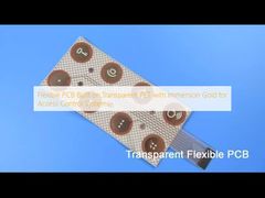 PCB flexible construido sobre PET transparente con oro de inmersión para sistemas de control de acceso