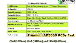 PCB de alta frecuencia AD300D